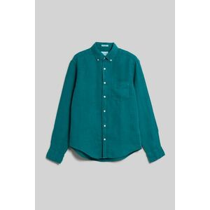 ING GANT REG GMNT DYED LINEN SHIRT OCEAN TURQUOSIE kép