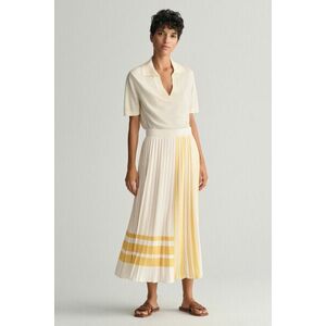 SZOKNYA GANT REG STRIPED PLEATED SKIRT CREAM kép