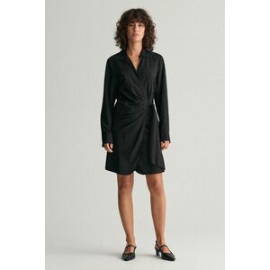 RUHA GANT SLIM WRAP SHIRT DRESS BLACK kép