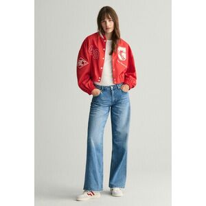 DZSEKI GANT CROPPED VARSITY JACKET BRIGHT RED kép