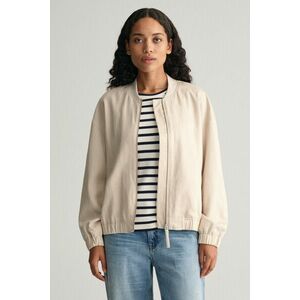 DZSEKI GANT LINEN BLEND BOMBER JACKET SOFT OAT kép