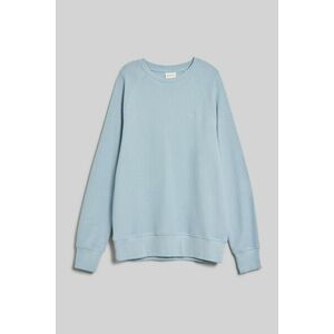 MELEGÍTŐ FELSŐ GANT WAFFLE TEXTURE C-NECK DOVE BLUE kép