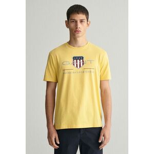 PÓLÓ GANT REG ARCHIVE SHIELD SS T-SHIRT DUSTY YELLOW kép