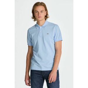 PÓLÓ GANT REG SHIELD SS PIQUE POLO CAPRI BLUE kép