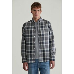 ING GANT REG TARTAN MELANGE CHECK SHIRT DARK GREY MELANGE kép