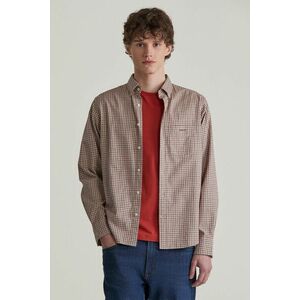 ING GANT REG JASPE TATTERSALL SHIRT CARAMEL BEIGE kép