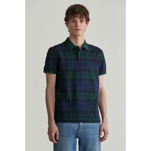 PÓLÓ GANT JACQUARD SS POLO TARTAN GREEN kép