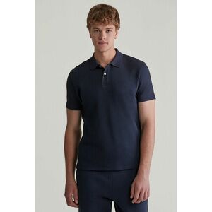 PÓLÓ GANT WAFFLE TEXTURED SS POLO EVENING BLUE kép