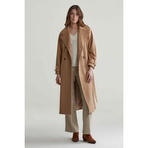 KABÁT GANT WOOL TRENCH COAT CARAMEL BEIGE kép