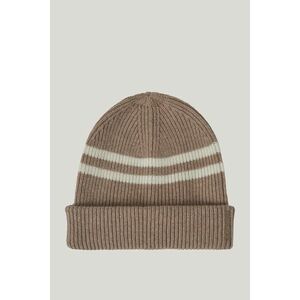 SAPKA GANT STRIPED WOOL BEANIE DRY SAND kép