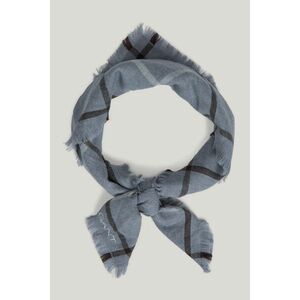 SÁL GANT HERRINGBONE CHECKED FOULARD GREY MELANGE kép