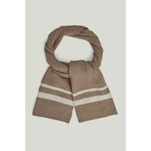 SÁL GANT STRIPED WOOL KNITTED SCARF DRY SAND kép