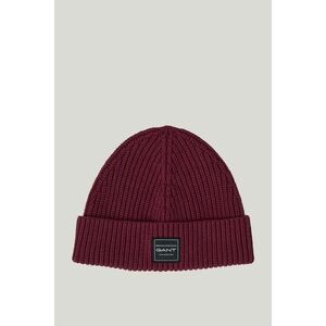 SAPKA GANT COTTON RIBBED BEANIE WINE RED kép