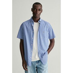 ING GANT REG POPLIN GINGHAM SS SHIRT COLLEGE BLUE kép