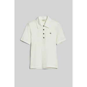 PÓLÓ GANT SLIM COT/ELA SS POLO EGGSHELL kép