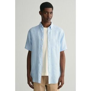 ING GANT REG LINEN SS SHIRT CAPRI BLUE kép