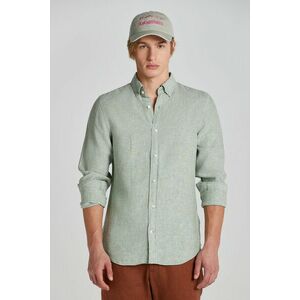 ING GANT SLIM LINEN SHIRT KALAMATA GREEN kép