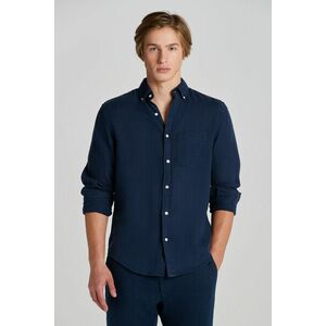 ING GANT REG GMNT DYED LINEN SHIRT MARINE kép