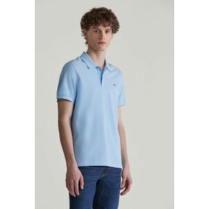 PÓLÓ GANT REG SHIELD SS PIQUE POLO CAPRI BLUE kép