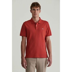 PÓLÓ GANT REG SHIELD SS PIQUE POLO IRON RED kép