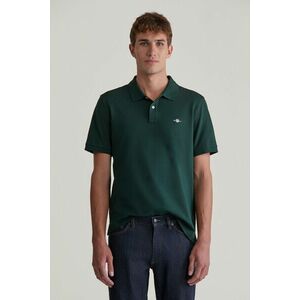 PÓLÓ GANT REG SHIELD SS PIQUE POLO TARTAN GREEN kép