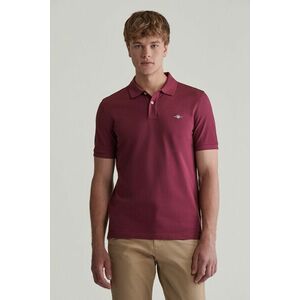 PÓLÓ GANT REG SHIELD SS PIQUE POLO WINE RED kép