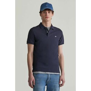 PÓLÓ GANT SLIM SHIELD SS PIQUE POLO EVENING BLUE kép