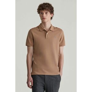 PÓLÓ GANT SLIM SHIELD SS PIQUE POLO WARM KHAKI kép