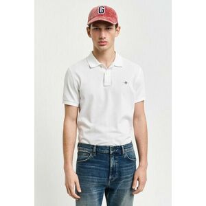 PÓLÓ GANT SLIM SHIELD SS PIQUE POLO WHITE kép