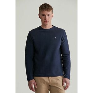 PÓLÓ GANT TEXTURED LS TSHIRT EVENING BLUE kép