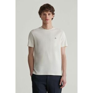 PÓLÓ GANT TEXTURED SS TSHIRT CREAM kép