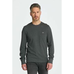 PÓLÓ GANT SLIM PIQUE LS T-SHIRT ANTRACIT MELANGE kép