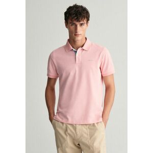 PÓLÓ GANT REG CONTRAST PIQUE SS RUGGER BUBBELGUM PINK kép