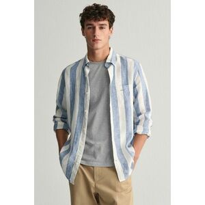 ING GANT REG BOLD STRIPE LINEN SHIRT SALTY SEA kép