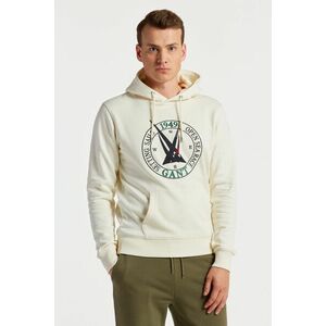 MELEGÍTŐ FELSŐ GANT SAIL HOODIE CREAM3 kép