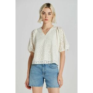 BLÚZ GANT REG BRODERIE ANGLAISE BLOUSE EGGSHELL kép