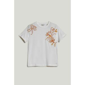 PÓLÓ GANT REG MAGNOLIA EMBROIDERY SS T-SHIRT EGGSHELL kép