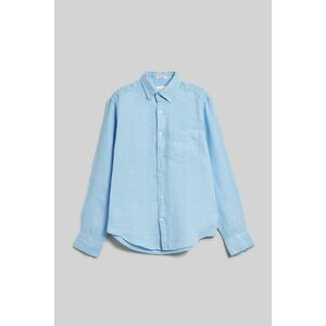 ING GANT REG GMNT DYED LINEN SHIRT CAPRI BLUE kép