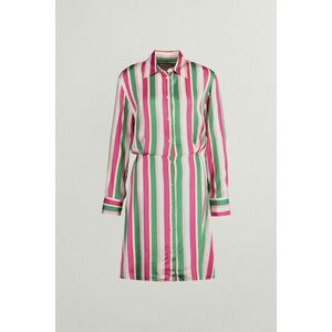 RUHA GANT STRIPED WAIST SHIRT DRESS DUSTY GREEN kép