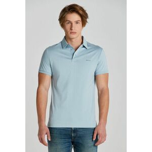 PÓLÓ GANT MERCERIZED JERSEY SS RUGGER DOVE BLUE kép