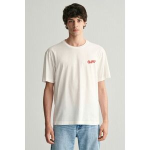 PÓLÓ GANT WASHED GRAPHIC SS T-SHIRT EGGSHELL kép