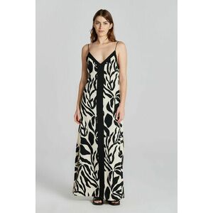 RUHA GANT PALM PRINT STRAP DRESS SOFT OAT kép