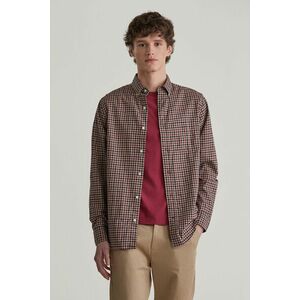 ING GANT REG LIGHT TWILL GINGHAM SHIRT WINE RED kép