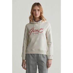 MELEGÍTŐ FELSŐ GANT REG SCRIPT HOODIE CREAM kép