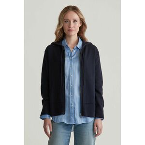 PULÓVER GANT SUPERFINE LAMBSWOOL ZIP HOODIE EVENING BLUE kép