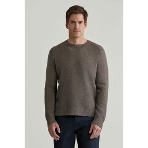 PULÓVER GANT WOOL BLEND C-NECK DARK HAZELNUT MELANGE kép