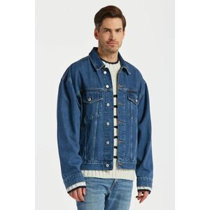 DZSEKI GANT DENIM JACKET MID BLUE WORN IN kép