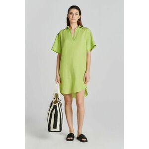 RUHA GANT REL SS LINEN CAFTAN MATCHA GREEN kép