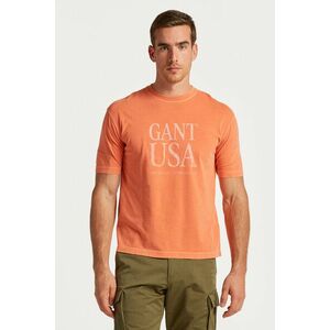 PÓLÓ GANT SUNFADED GANT USA T-SHIRT APRICOT ORANGE kép