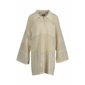 RUHA GANT OPEN KNIT RUGGER DRESS CREAM kép